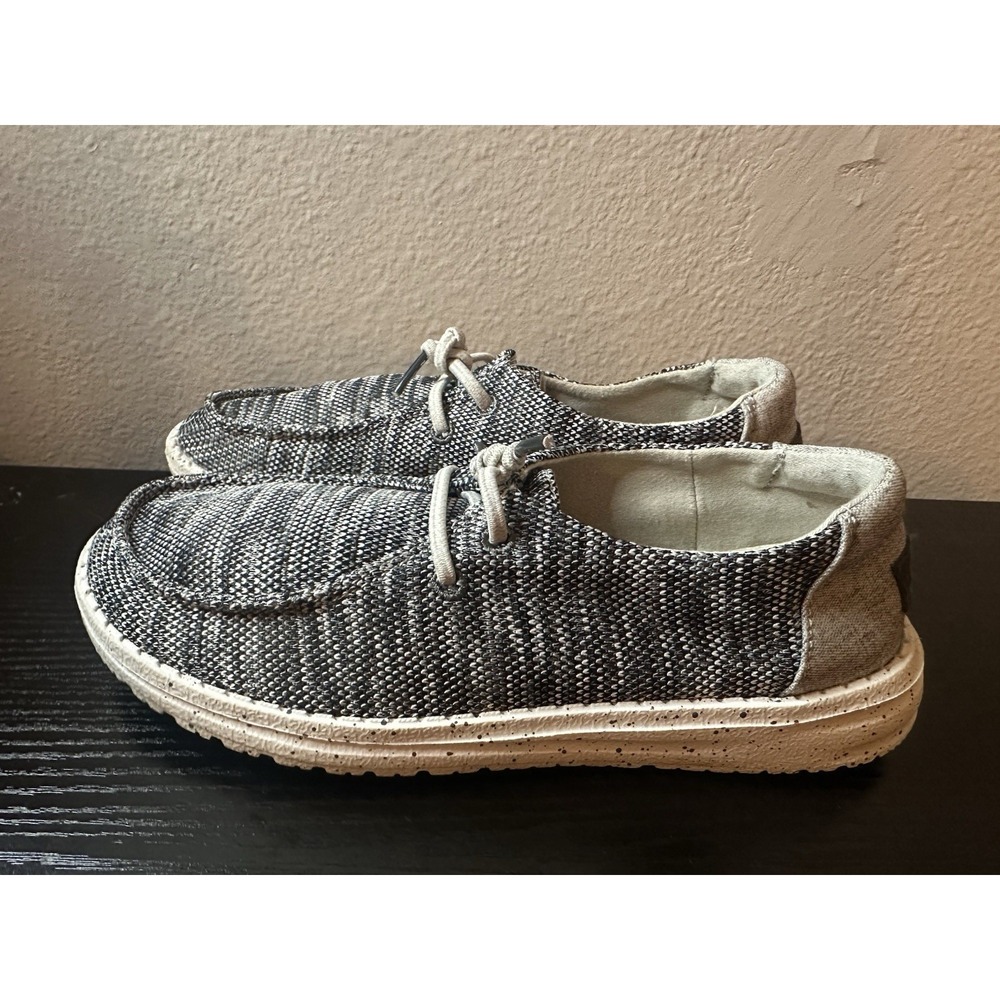 Hey Dude Wendy Sox Dark Grey Women's Size 6 Casual Comfort Shoes Sneakers - Picture 5 of 7